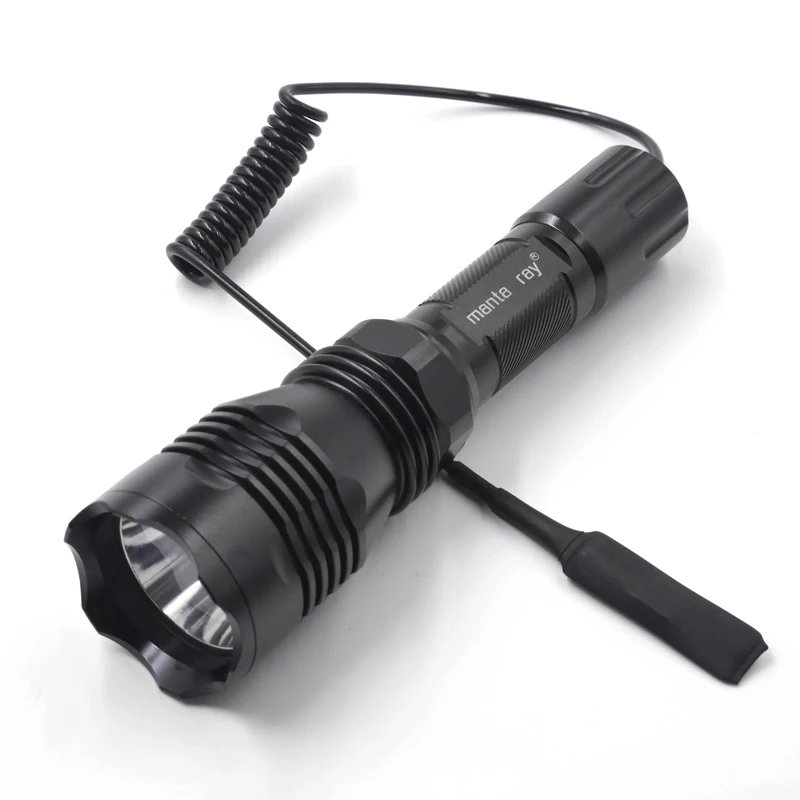 1Mode HS-802 XM-L2 U3 Rechargeable Aluminum Alloy Flashlight Torch Lamp IP65 Waterproof for Camping