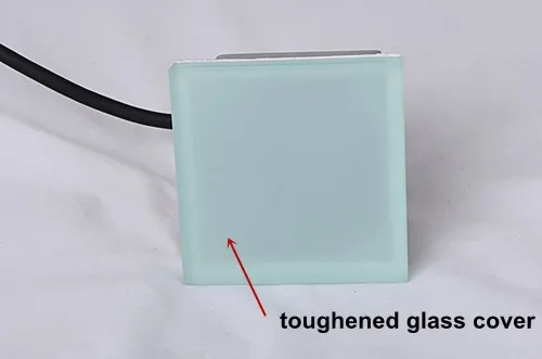 
Outdoor IP67 garden yard lighting decor 100x100mm glass shelf led brick light 