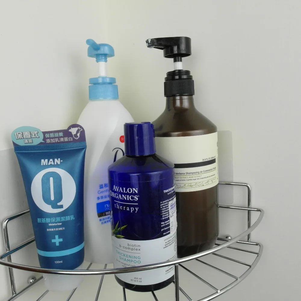 Removable metal corner storage baskets