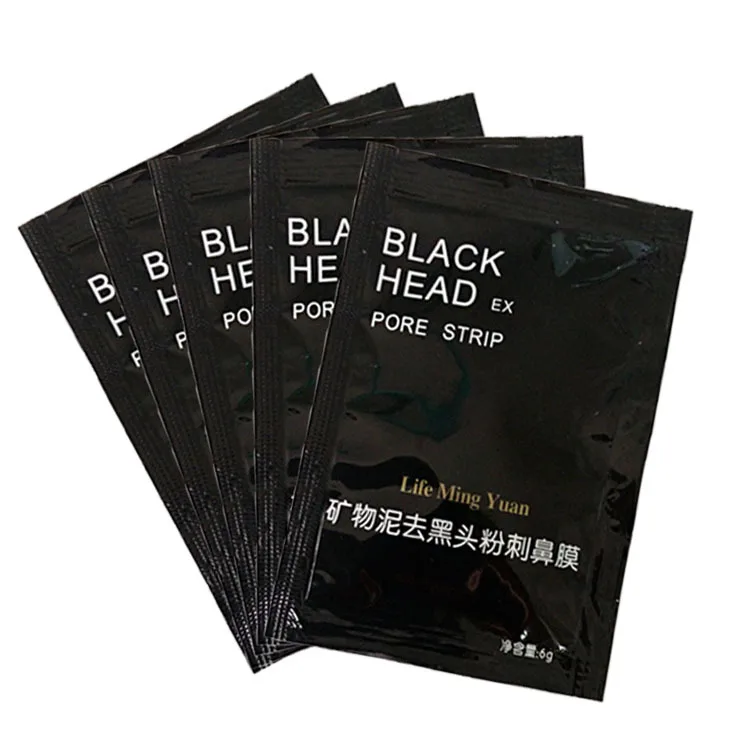 
Ready to ship 6 gram Deep Cleaning Blackhead Remover Anti-acne Mineral black mud Ex Pore Strip Nose Mask 