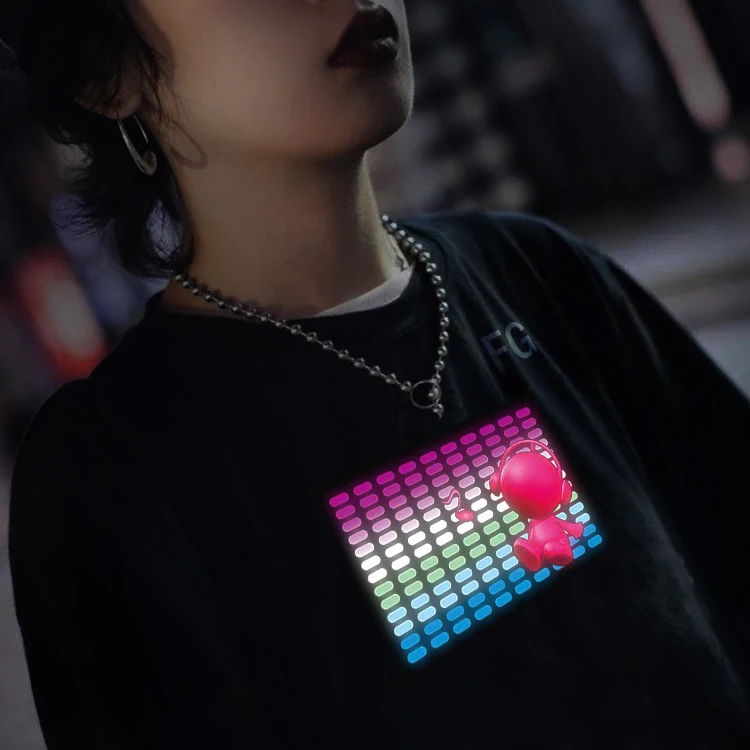el t-shirt sound activated equalizer t shirt