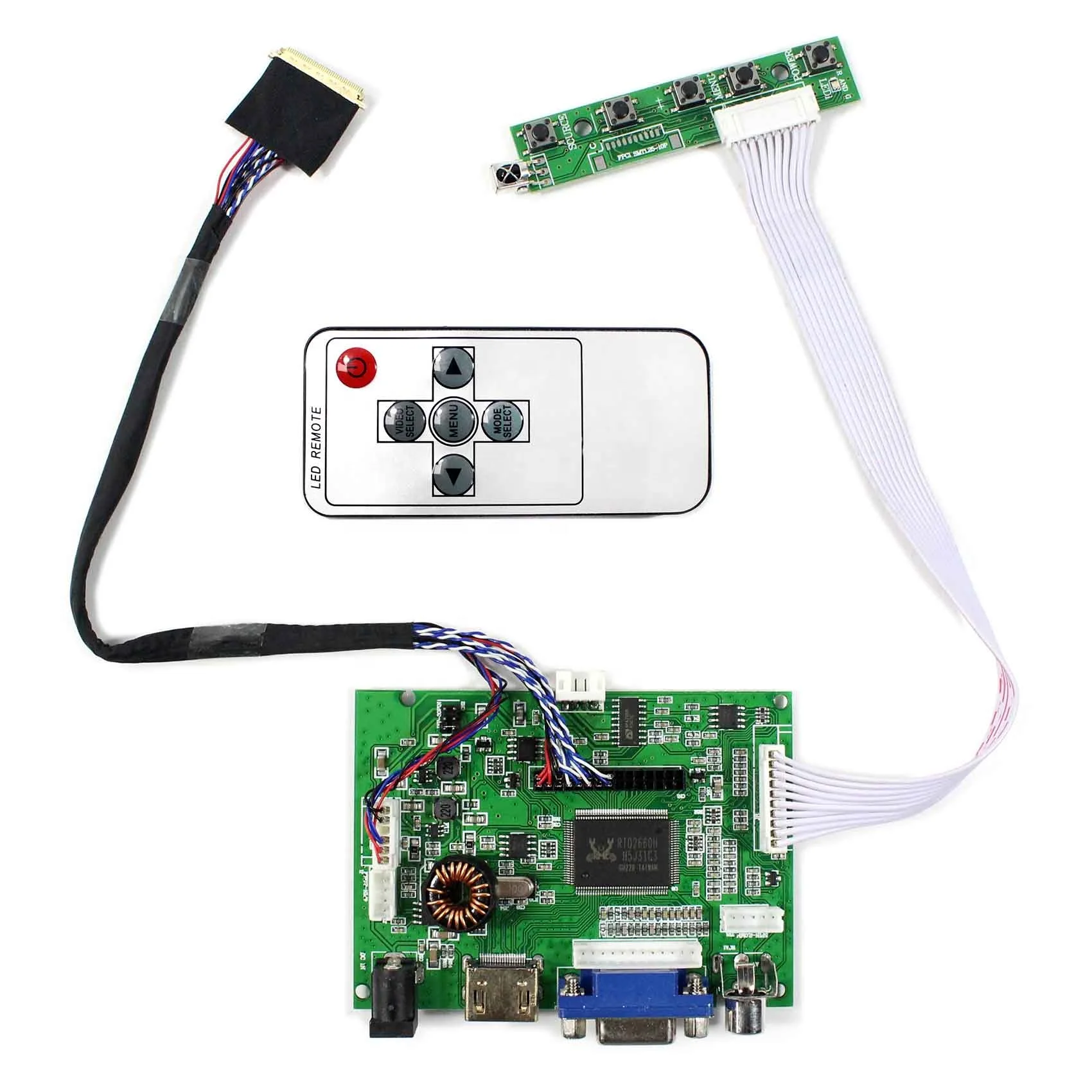 HDMI VGA 2AV ЖК-плата работа для LVDS интерфейс 7 дюймов/10 дюймов 1280x800 ЖК-экран