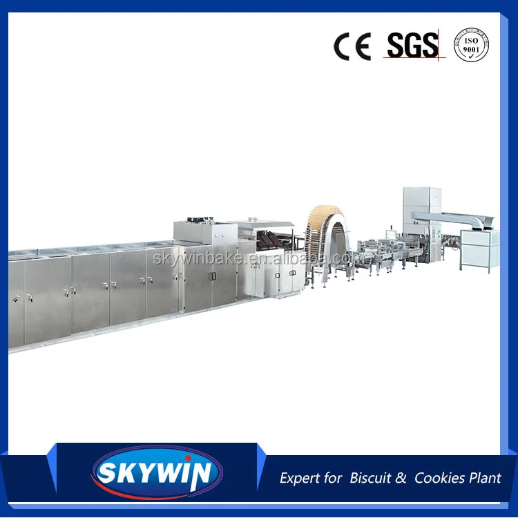 Skywin Plate Wafer Making Machine Wafer Baking Oven Machine/Wafer Biscuit Production Line