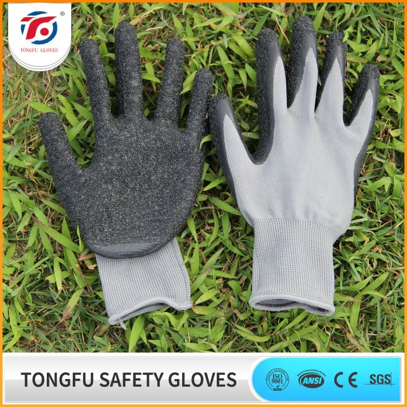 polyester lined &latex coated crinkle finifshed