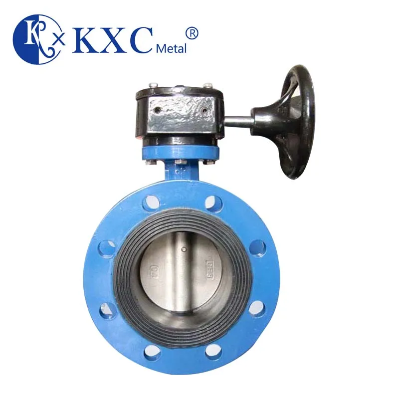 
Double flange PN10 PN16 Ductile iron body concentric type butterfly valve dn500 