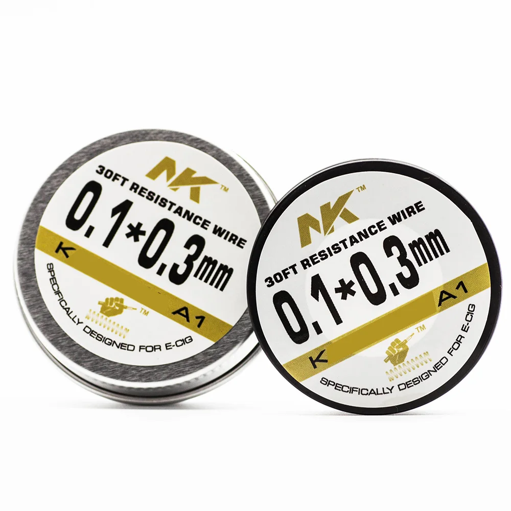 NK KA1 ribbon wire 0.1*0.3mm 30ft 0cr25al5 resistance wire fecral heating electrical ribbon wire