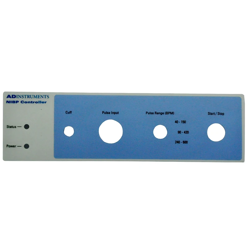 Custom Printing Industrial Control Membrane Switch Keypad Overlay