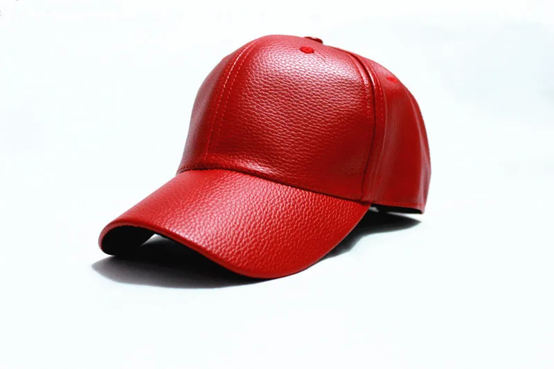 Best Selling winter simple design high quality PU leather baseball cap