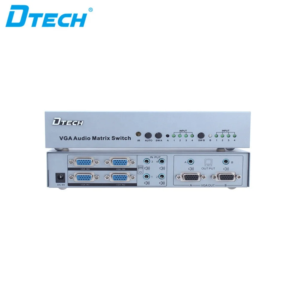 Factory Price HD 1080P IR VGA Audio Video Audio Matrix Switcher 4x2