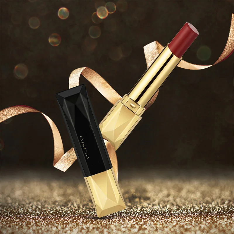 Free Sample 24 Colors Black Lipstick Waterproof High Quality 4D Lipstick