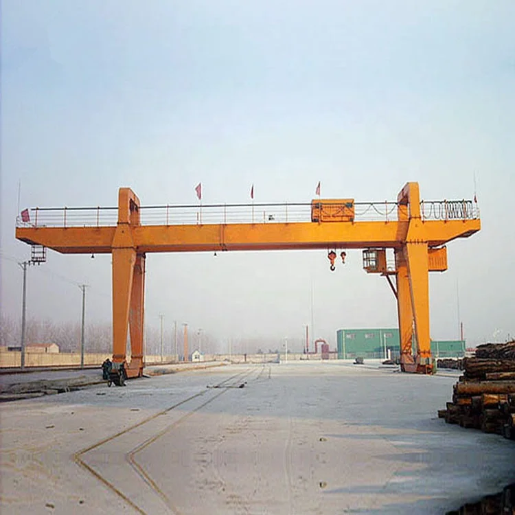 2024 Hot Product Heavy Duty Rail Mounted Double Girder Gantry Crane Electric Travelling Gantry Crane with Trolley Winch