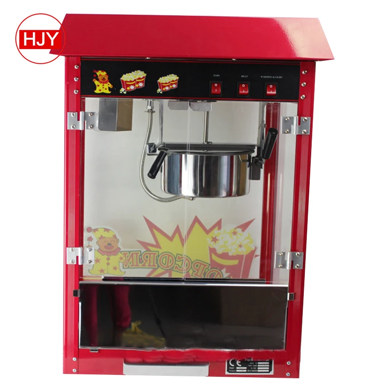 HJY good quality Cinema Popular Hot Sale Wide Output Popcorn Machine mall popcorn