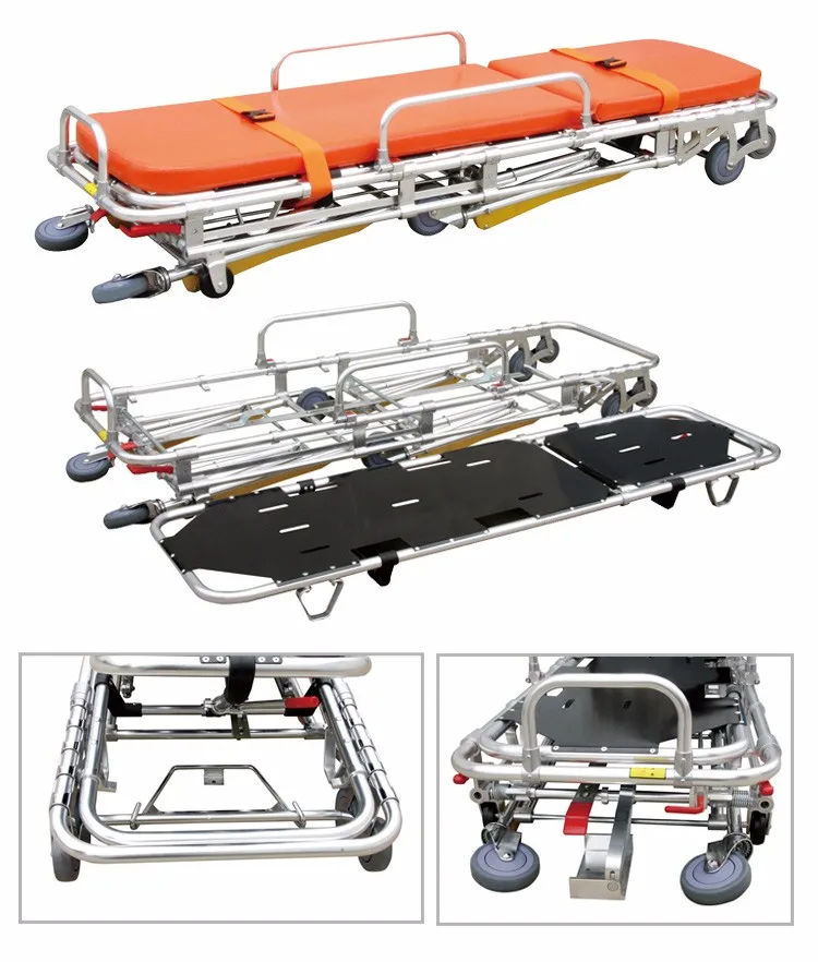 MT MEDICAL Patient Transfer Trolley Mechanical Emergency Ambulance Stretcher With ISO&CE Cert