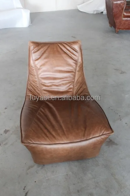 Nowis antique style living room full leather european style furniture armless sofa YH-220