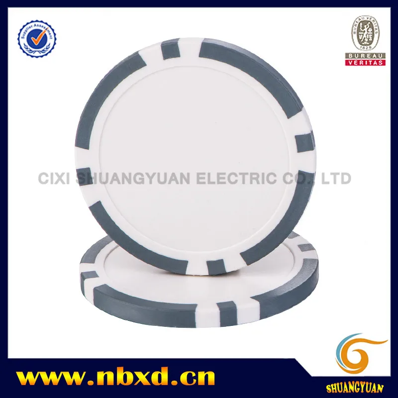 11.5g ABS 8-Stripe Blank Poker Chip For Custom Printing Golf Ball Markers Custom Logo Golf Poker Chips