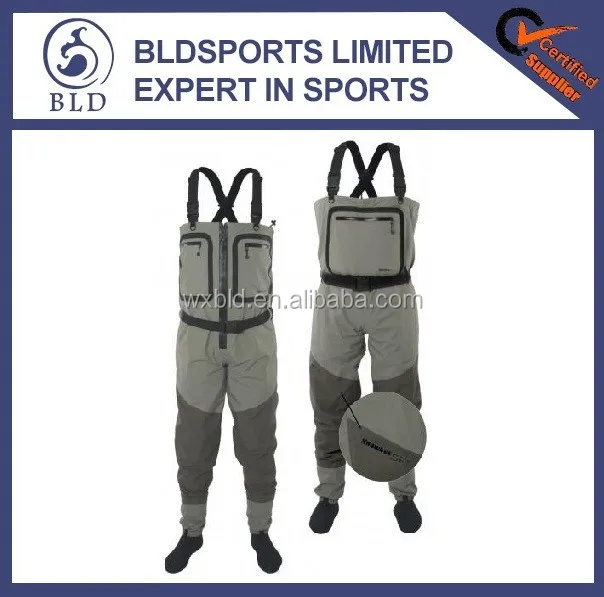 
100% waterproof seamless breathable fly fishing waders 