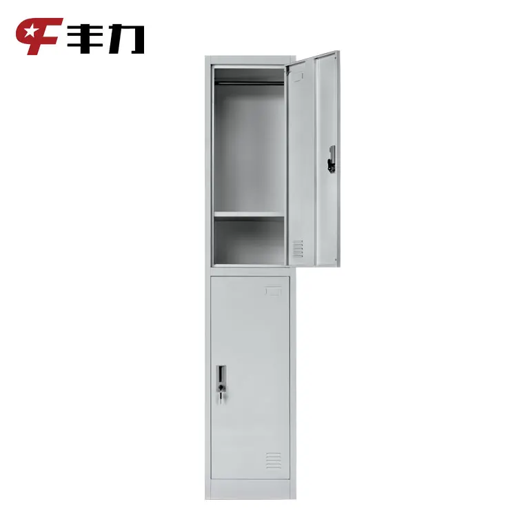 Cheap Single Row 2 Door Steel Locker Cloth Almirah Cabinet