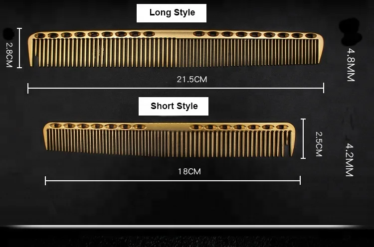 China Suppliers Barber Salon  Space Aluminum  Hair Comb