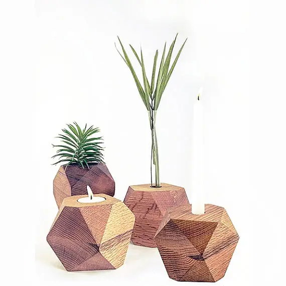 
Geometric candle holder 