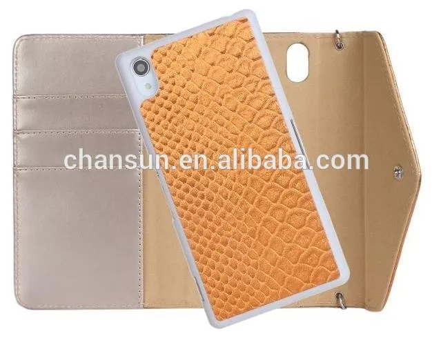 Cell phone case for Sony Xperia ZII L50W fashion design two in one leather case