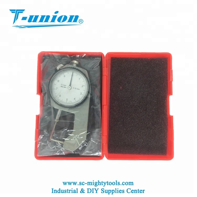 Thickness Gauge 0-10mm/0.1mm Dial Curved Tip Caliper For Hollow TubeCircular Tube Caliper Gauge Measuring Tools