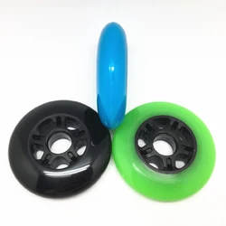 factory directly 60% to 90% rebound customized printing best quality 80MM PU wheels for inline skates or roller skates