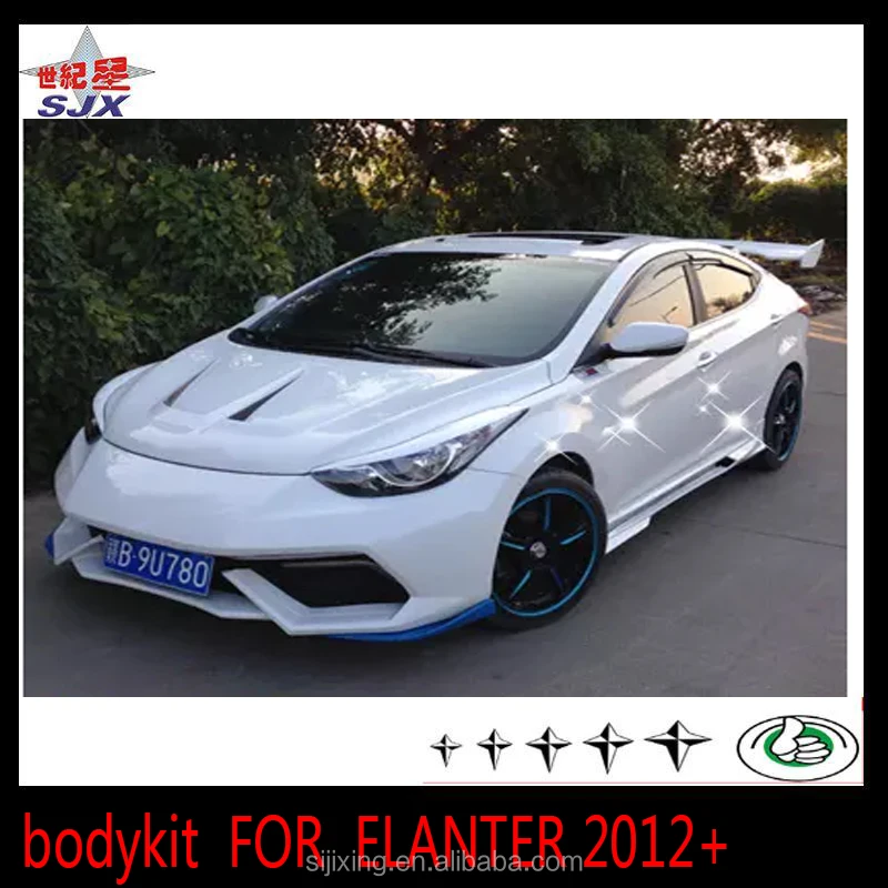 ABS CAR BIG bodykit for ELANTRA 2012-2015 front bumper rear bumper side skirts four pcs