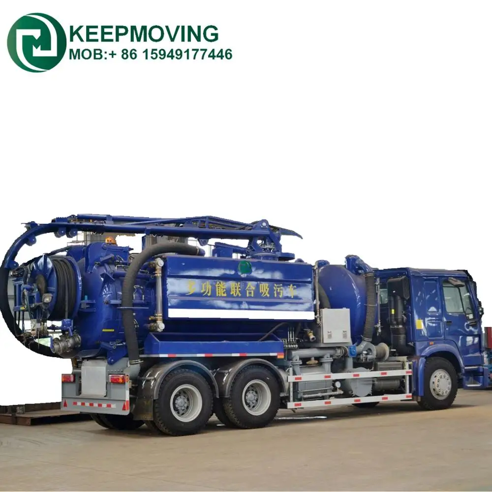 Howo 6x4 11CBM Combined Vacuum Tank Suction Tanker Truck