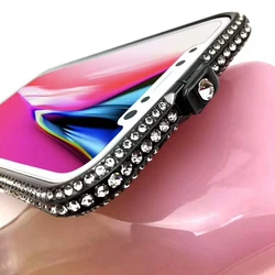 Metal Frame Case for iPhone  6s 67 8 Plus X XR XSMAX  Luxury Aluminum Metal Bumper Bling Glitter Diamond rhinestone shinning