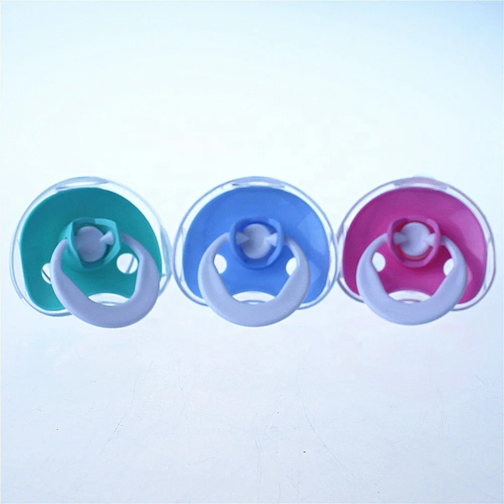 Unique China manufacturer food grade plastic baby pacifier with silicone nipple