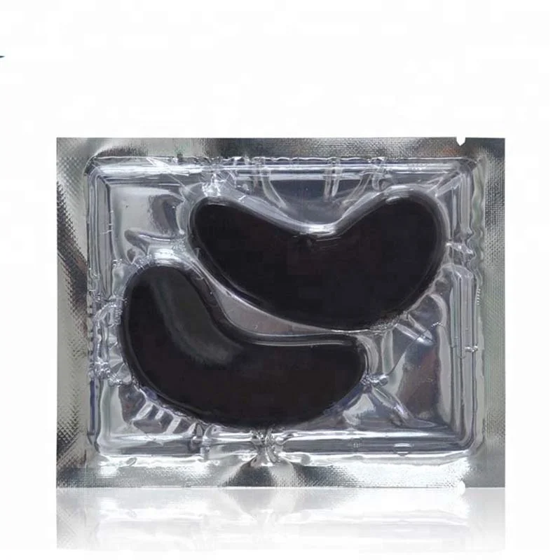 Private Label 24K Gold Pads Natural Hyaluronic Acid Eyelid Patches Black Charcoal Collagen Crystal Eye Mask