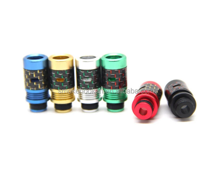 Hot selling e cig wide bore drip tip carbon fiber drip tip