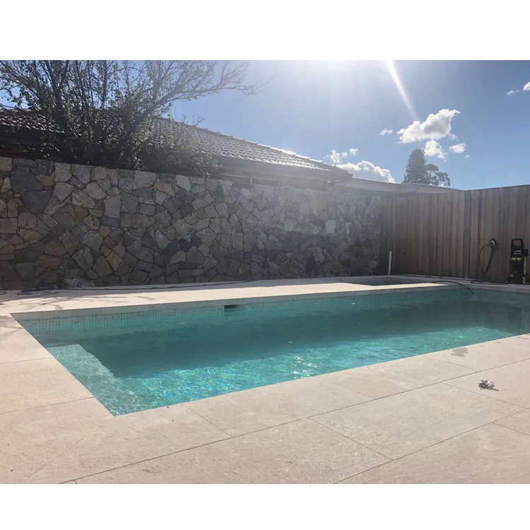 Flamed natural bullnose grey granite swimming pool coping stone