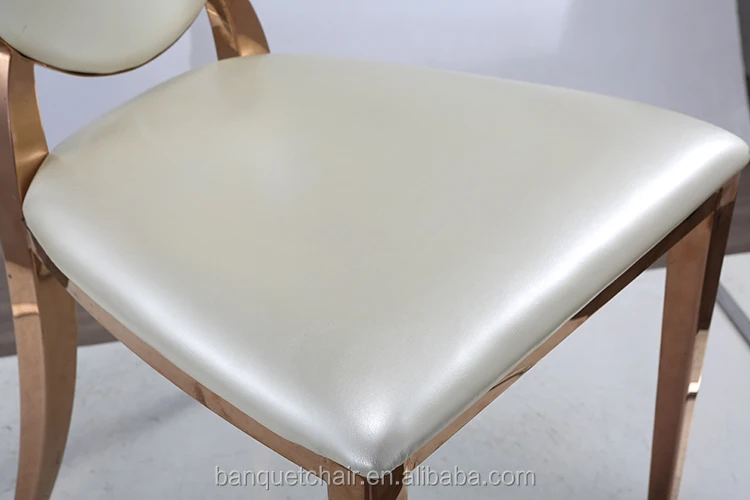 
Royal gold stainless steel legs oval back velvet dining room chair LH-002Y 