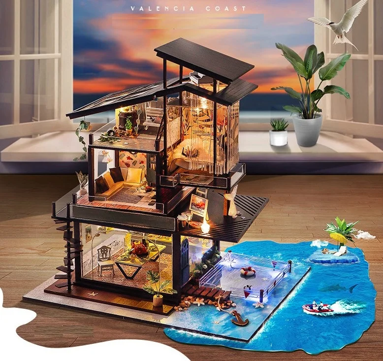 Romantic Europe Children pretend furniture diy mold dollhouse TYD2285