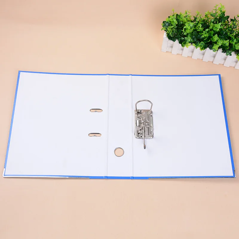 
Basic Office Supplies Metal Edge A4 Size Lever Arch File Custom Printed Logo Paper File Holder 