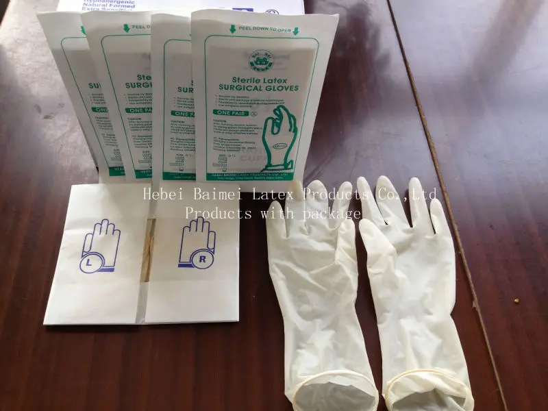 
latex surgical hand gloves sterile disposable medical manufacturer 