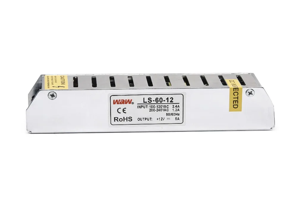 Ultra-thin 36V 1.67A 60W LED driver LS-60-36 LED power supply for LED light with CE ROHS