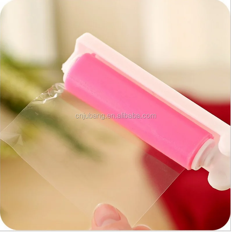 Wholesale foldable washable sticky lint roller for dust cloths / cloth sticky roller brush