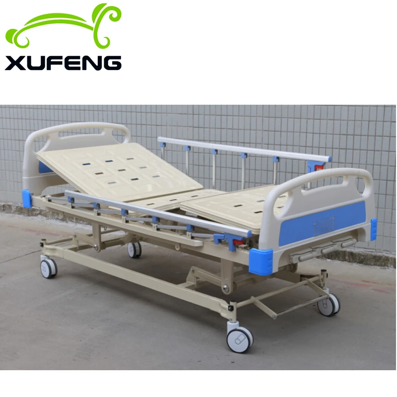 Three Function 3 crank hospital bed with Central brake system