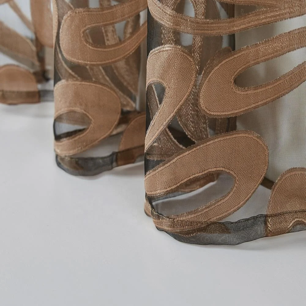 Indian Style Embroidery Window Sheer Curtain Fabric For Bedroom Drapes Voile Sale Embroidered Voile Curtain Living Room