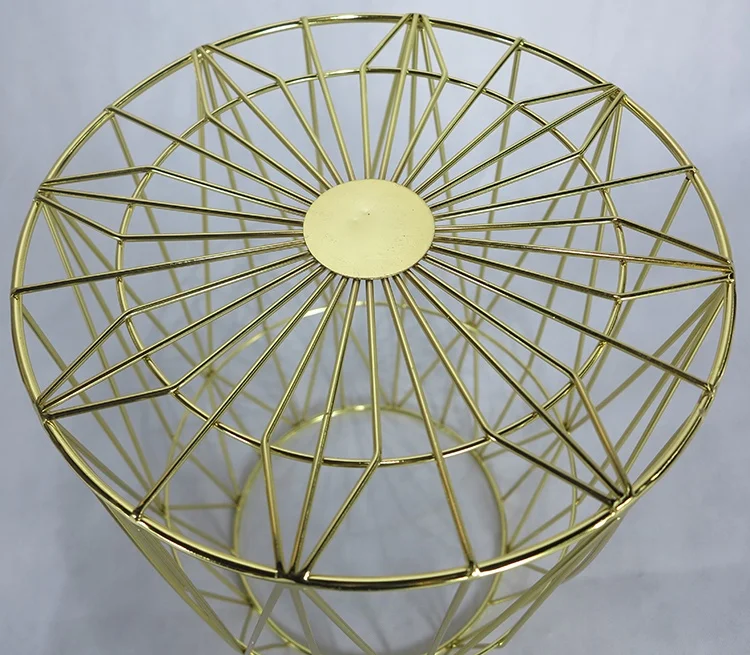 Несколько цветов металлической проволоки барабана дизайн журнальный столик