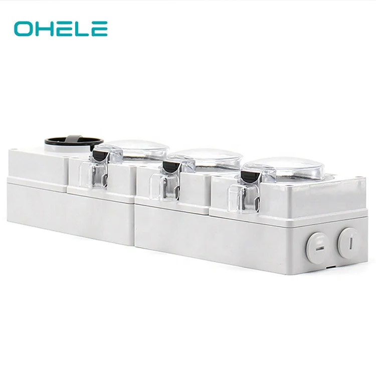 
white electric switch Weather proof wall socket and switch 