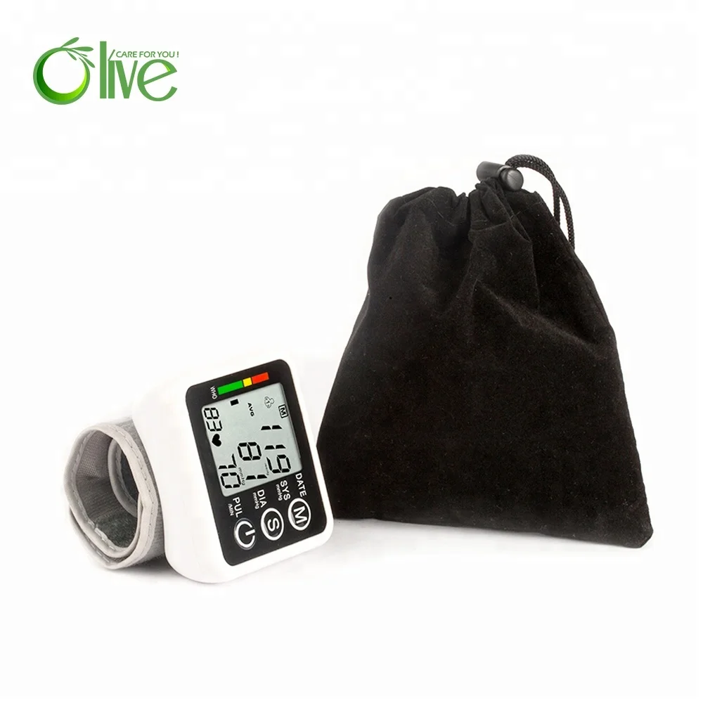 Электрический измеритель артериального давления с ЖК-дисплеем, оптовая продажа, наручные часы, монитор артериального давления для дома