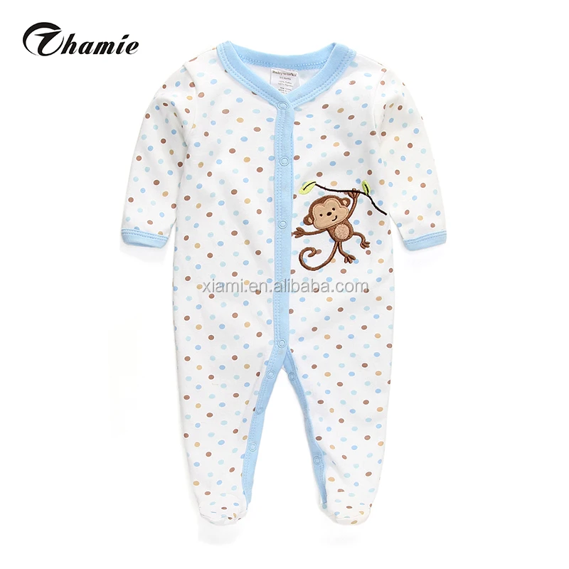 top promotion colorful round dot funny monkey pattern online kids clothes