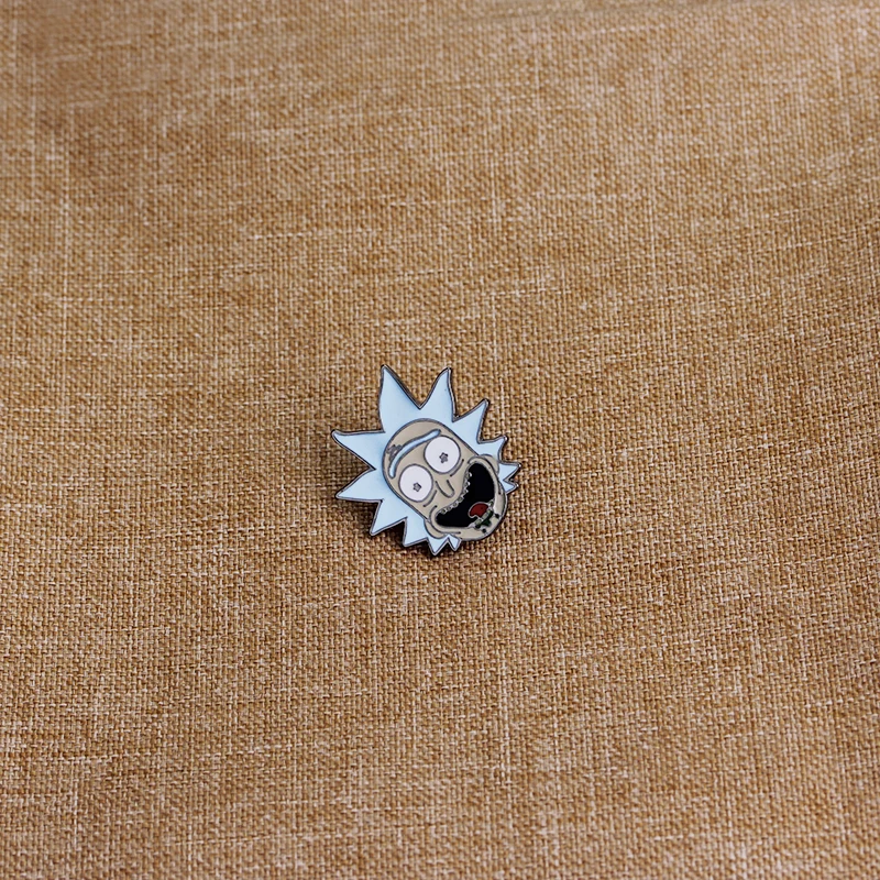 Мультяшный значок на булавке для стариков Хэллоуина