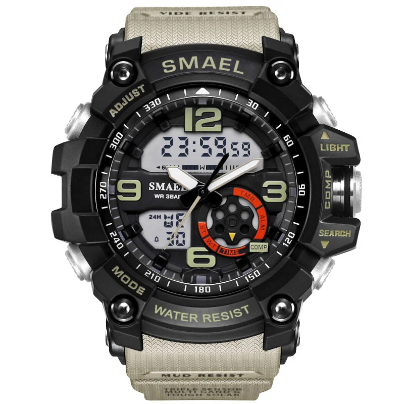 
Smael 1617 colorful sport watch waterproof army watch 