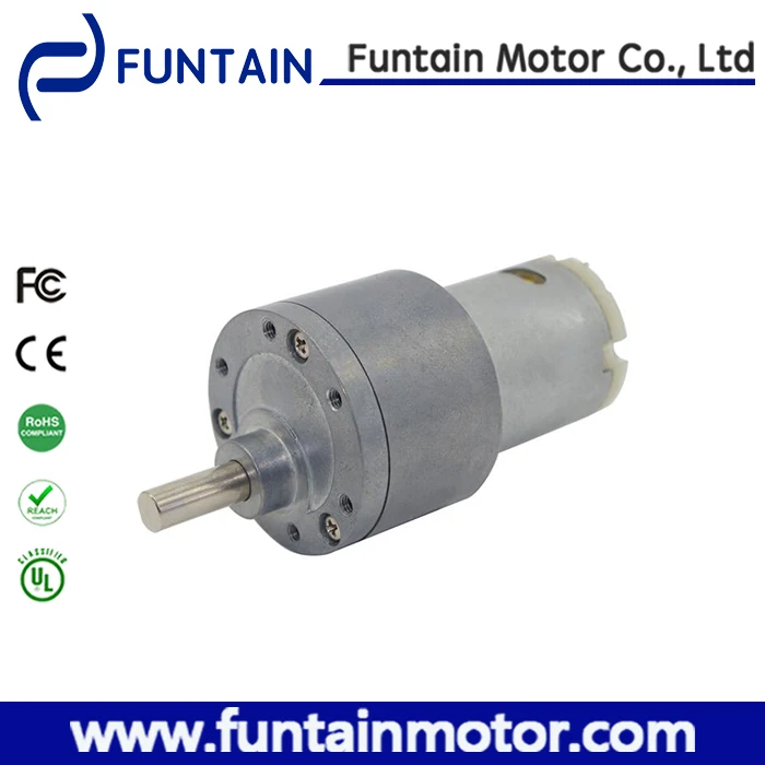 37 мм 12 В dc высокий крутящий момент мотор-редуктор, Funtain Двигателя 37B365
