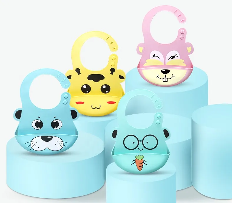 2019 силиконовые детские товары, оптовая продажа, водонепроницаемые детские нагрудники из пищевого силикона