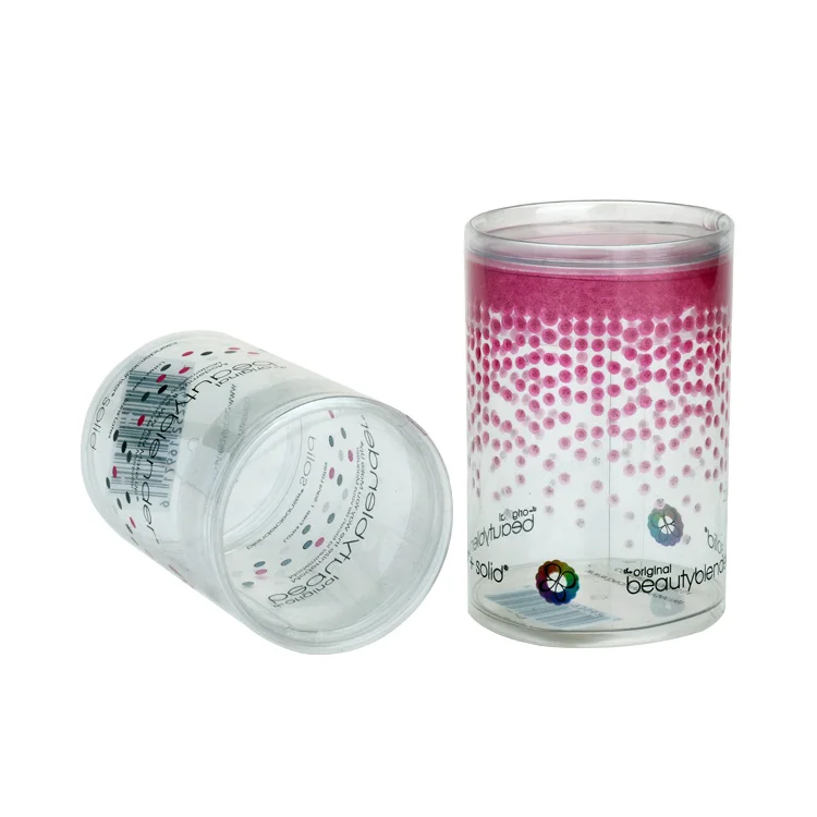 Factory Custom Clear PET PVC Plastic Cylinder Box ,Round Plastic Box with Lid